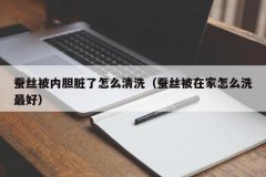 <b>蚕丝被内胆脏了怎么清洗（蚕丝被在家怎么洗最</b>